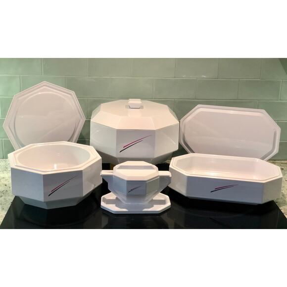 Italy Per Alimenti Avant Garde Memphis Style 90s Octagon Maitre D'Hotel Laysan - Picture 6 of 8